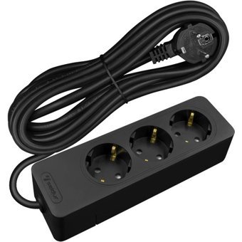 Seldur MS70 3600 W Kalın Topraklı 3'lü 2 m Uzatma Kablosu Siyah