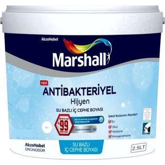 Marshall Su Bazlı Antibakteriyel İç Cephe Boyası 2.5 lt Bahar Dalı