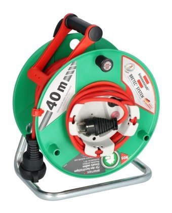 Brennenstuhl Garant G Bretec Serisi 3500 W Kalın Topraklı 3'lü 38+2 m Uzatma Kablosu Kırmızı