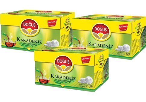 Doğuş Karadeniz Bergamot Aromalı Demlik Poşet Çay 100x3'lü