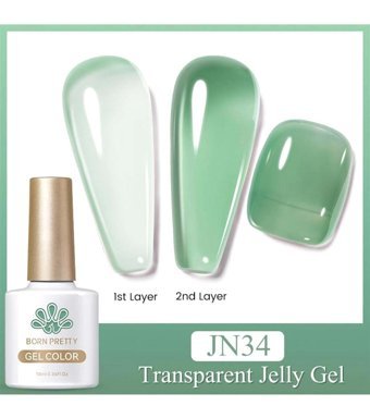 Born Pretty JN34 Yeşil Kalıcı Jelly Oje