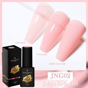 Born Pretty JNG02 Pembe Kalıcı Jelly Oje