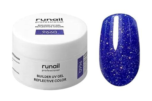 Runail 9660 Lacivert Kalıcı Simli Parlak Oje