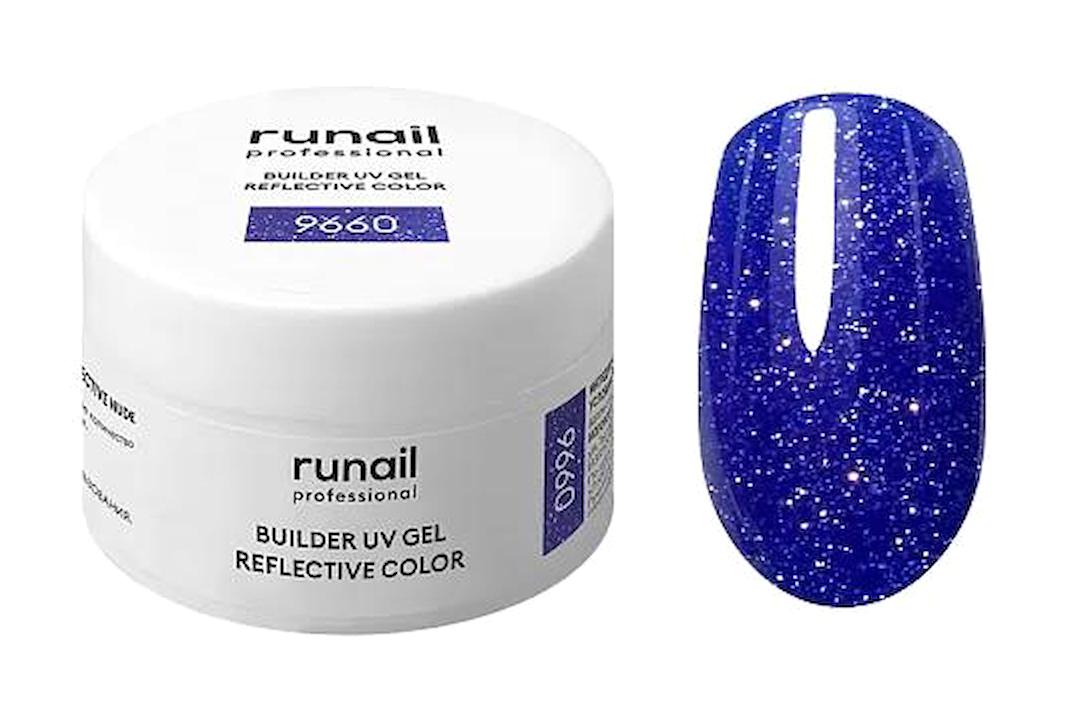 Runail 9660 Lacivert Kalıcı Simli Parlak Oje
