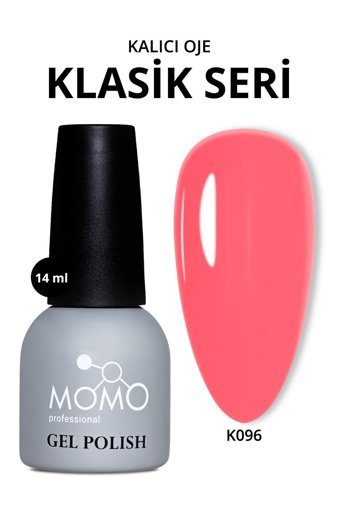 Momo Professional K096 Pembe Kalıcı Parlak Oje