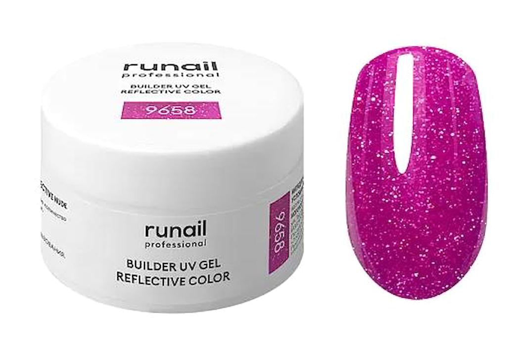 Runail 9658 Pembe Kalıcı Simli Parlak Oje