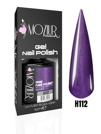 Mozıur H112 Mor Kalıcı Simli Parlak Oje