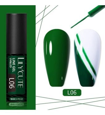 Lily Cute L06 Yeşil Kalıcı Düz Oje