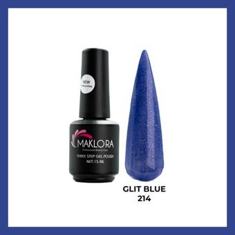 Maklora Blue Glit Mavi Kalıcı Parlak Oje