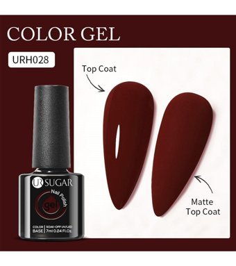 UrSugar URH028 Bordo Kalıcı Parlak Oje