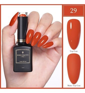 Born Pretty Gold Serisi 29 Kırmızı Parlak Oje