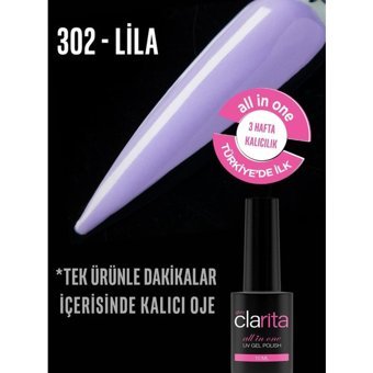 Clarita 302 Lila Kalıcı Parlak Oje