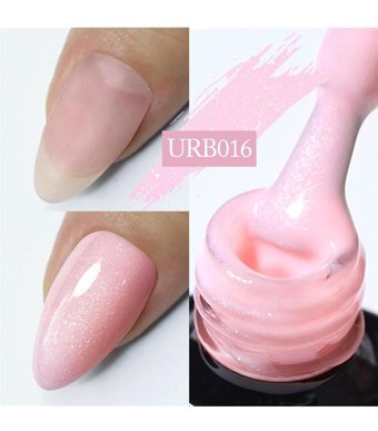 UrSugar URB016 Pembe Kalıcı Simli Parlak Oje