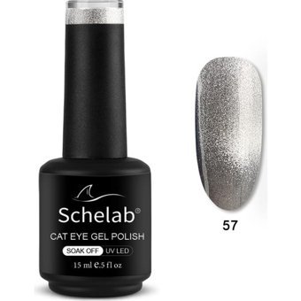 Schelab 57 Gri Kalıcı Simli Metalik Oje