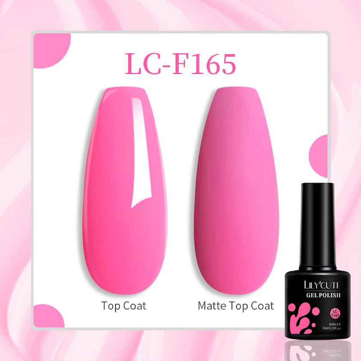Lily Cute LC-F165 Pembe Kalıcı Düz Oje