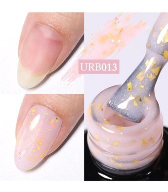 UrSugar URB013 Pembe Kalıcı Simli Parlak Oje