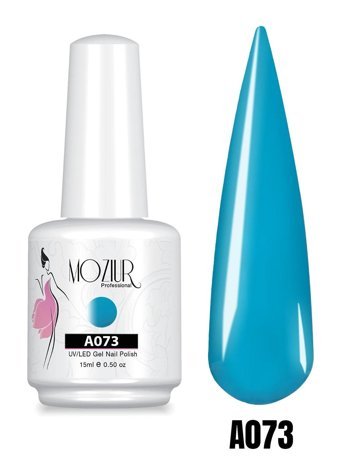 Mozıur A073 Mavi Kalıcı Parlak Oje