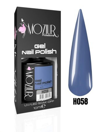 Mozıur H058 Mavi Kalıcı Parlak Oje