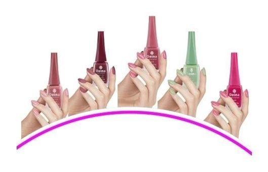 Deina Keratinli Besleyici set2 Çok Renkli Parlak Oje