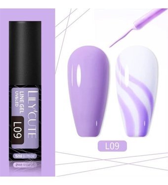 Lily Cute L09 Lila Kalıcı Düz Oje