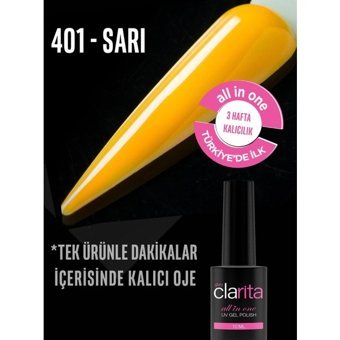 Clarita 401 Sarı Kalıcı Parlak Oje