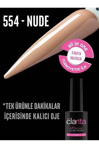 Clarita 554 Nude Kalıcı Parlak Oje