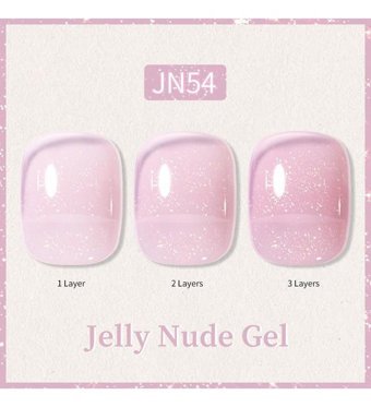 Born Pretty JN54 Pembe Kalıcı Simli Parlak Oje