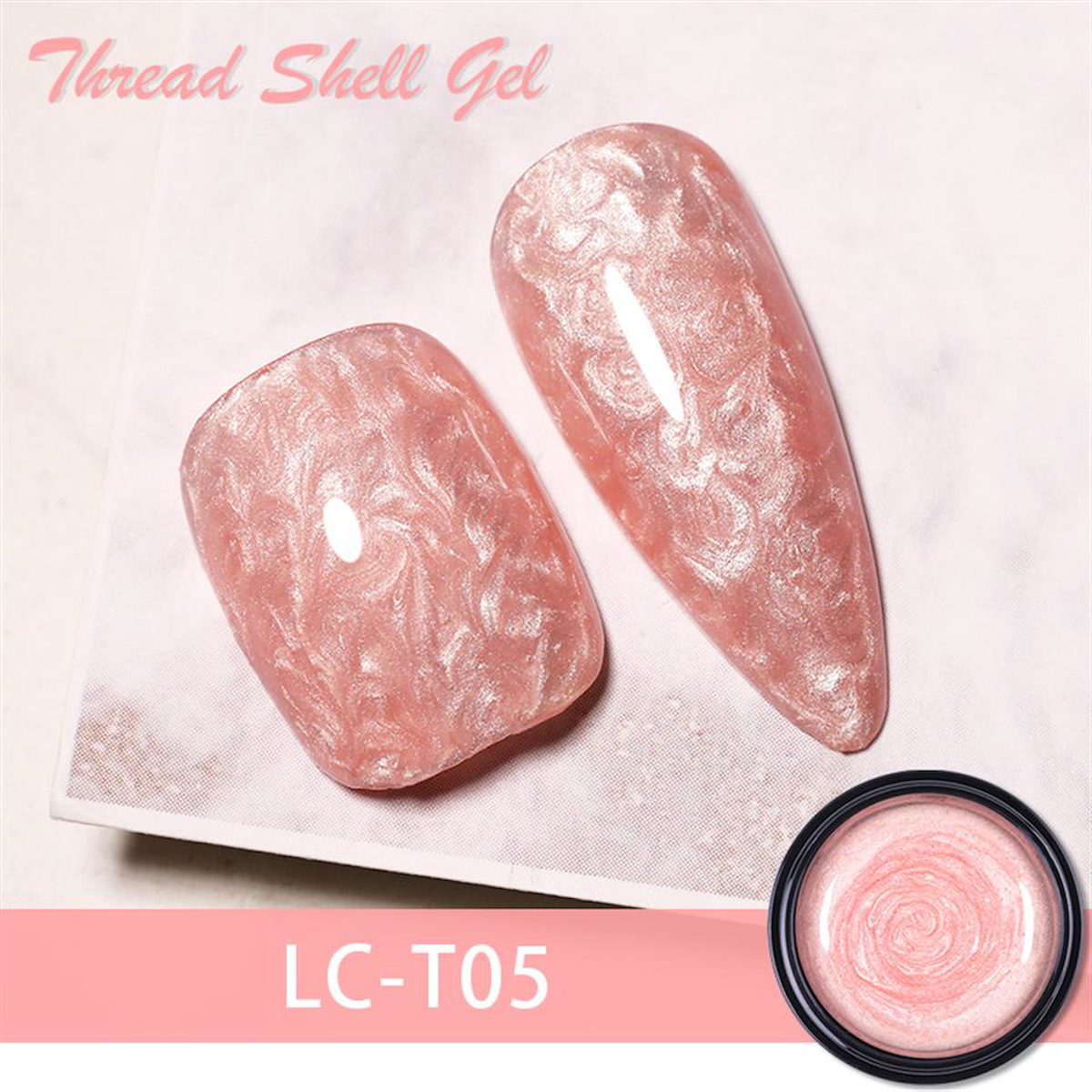 Lily Cute LC-T05 Pembe Kalıcı Simli Sedefli Oje