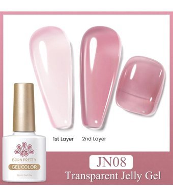 Born Pretty JN08 Pembe Kalıcı Jelly Oje