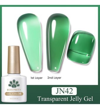 Born Pretty JN42 Yeşil Kalıcı Jelly Oje