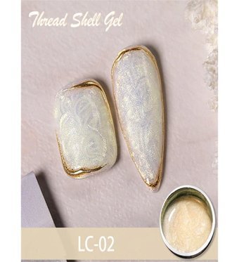 Lily Cute LC02 Beyaz Kalıcı Simli Sedefli Oje