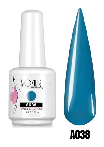 Mozıur A038 Mavi Kalıcı Parlak Oje