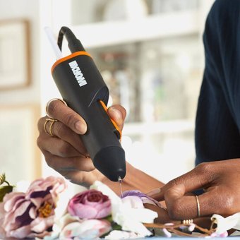 Worx Makerx İnce Uçlu Plastik Silikon Tabancası Siyah