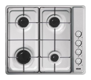 Uğur UEO 6040W0 IIY 1R1 Doğalgazlı Paslanmaz Çelik 4 Gözlü Inox Set Üstü Ocak