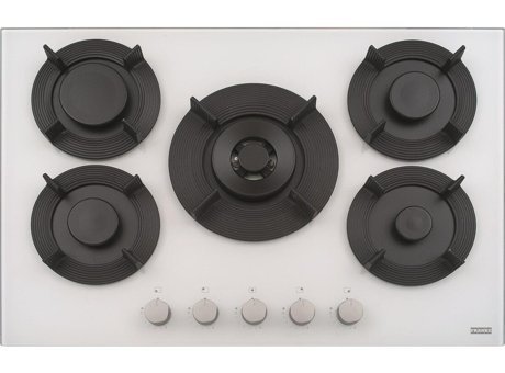 Franke Maris Free FHMF755 4G DC C Doğalgazlı Cam 5 Gözlü Wok Gözlü Beyaz Set Üstü Ocak