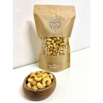 Taze Kuruyemiş Pazarı Kavrulmuş Tuzlu Kaju 500 gr