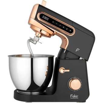 Fakir Chef Pastro Paslanmaz Çelik 1800 W 6 lt Standlı Hamur Yoğurma ve Mutfak Şefi Siyah