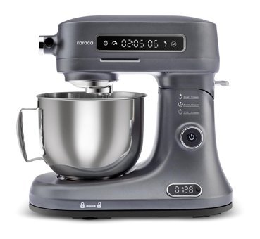 Karaca Pro Artisan Paslanmaz Çelik 1600 W 5 lt Standlı Hamur Yoğurma ve Mutfak Şefi Antrasit