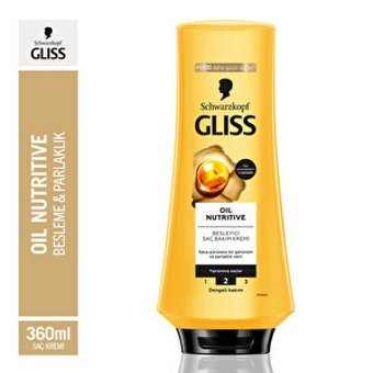 Schwarzkopf Gliss Oil Nutritive Besleyici Yıpranmış Saçlar İçin Unisex Saç Kremi 360 ml