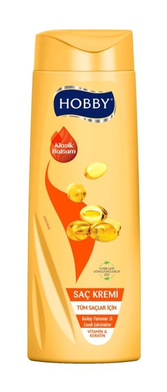 Hobby Klasik Balsam Besleyici Keratinli Tüm Saçlar İçin Unisex Saç Kremi 500 ml