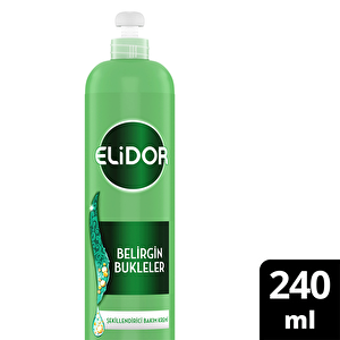 Elidor Belirgin Bukleler Besleyici Kıvırcık Saçlar İçin Durulanmayan Kadın Saç Kremi 240 ml