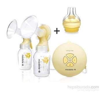 Medela Swing Maxi Elektrikli Biberonlu Çiftli Göğüs Pompası
