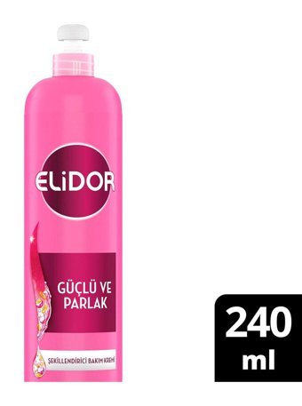 Elidor Güçlü ve Parlak Elektriklenme Karşıtı Kuru Saçlar İçin Durulanmayan Kadın Saç Kremi 240 ml