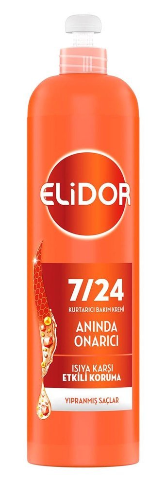 Elidor Isıya Karşı Onarıcı Keratinli Tüm Saçlar İçin Durulanmayan Kadın Saç Kremi 240 ml
