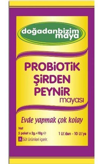 Doğadan Bizim Maya Kuru Peynir Mayası 5x2 gr