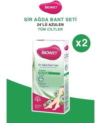 Lady Biowet Azulen 2x24 Adet Tüm Vücut Ağda Bandı