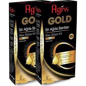 Agiss Gold Ekstra Bakım 2x41 Adet Tüm Vücut - Yüz Ağda Bandı
