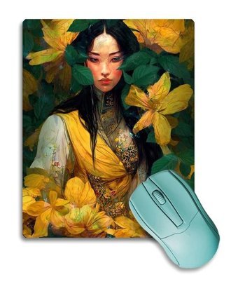 SonicTouch Japon Orman Perisi 17x21 cm Gaming Mousepad Sarı
