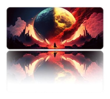Helixsun Bloodymoon 90x40 cm Mousepad Çok Renkli