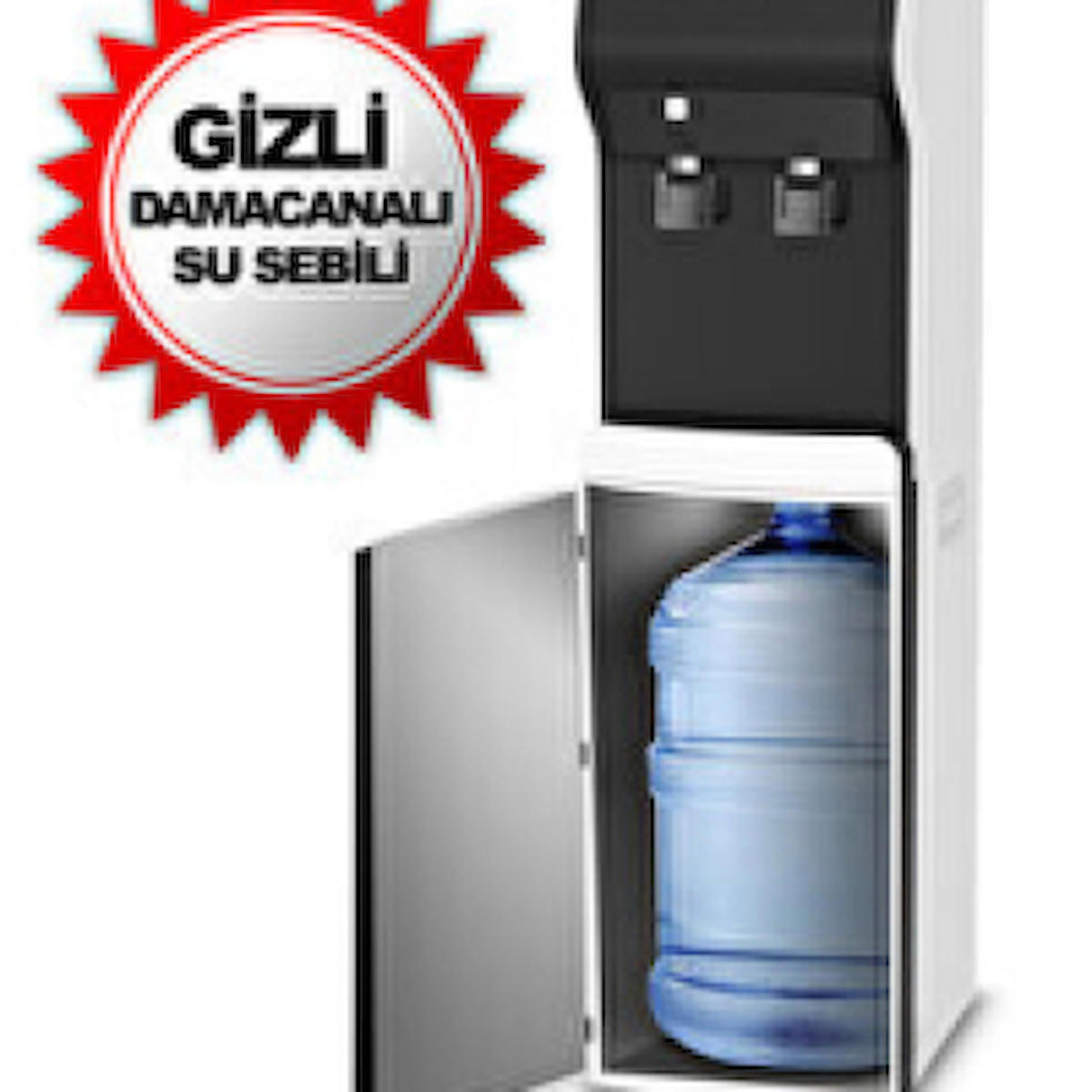 Dijitsu DJTV 250 Gri Gizli Damacanalı Su Sebili